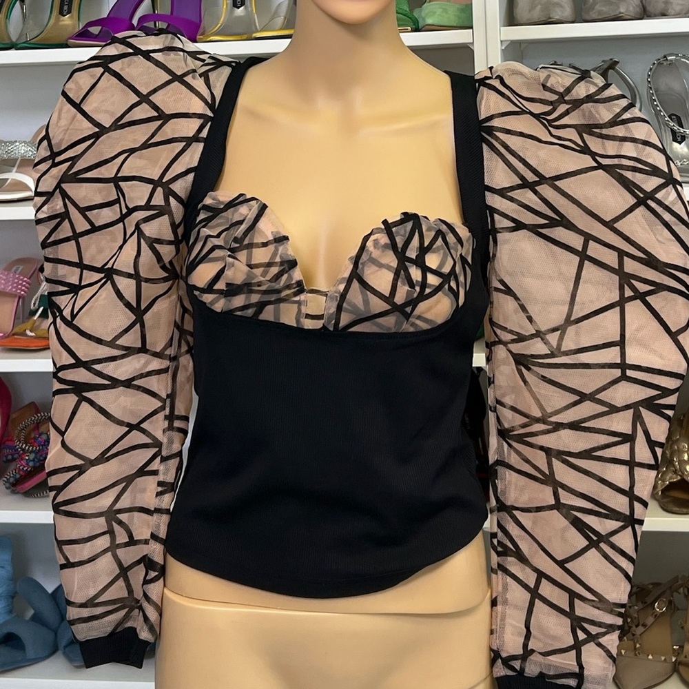 Sea New York Puff Sleeve Blouse
